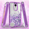 For LG Aristo 3, Aristo 2,Risio 3, Phoenix 4,Tribute Dynasty, Tribute Empire, Zone 4, Rebel 3, Rebel 4, Fortune 2, LG V3 2018 Liquid Glitter Bling Shock Phone Case