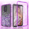 For LG Stylo 4/Stylo 4 Plus Cute Liquid Glitter Bling Shock Proof Phone Case