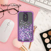 For LG Stylo 4/Stylo 4 Plus Cute Liquid Glitter Bling Shock Proof Phone Case