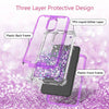 For LG Stylo 4/Stylo 4 Plus Cute Liquid Glitter Bling Shock Proof Phone Case