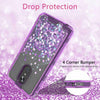 For LG Stylo 4/Stylo 4 Plus Cute Liquid Glitter Bling Shock Proof Phone Case