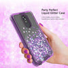 For LG Stylo 4/Stylo 4 Plus Cute Liquid Glitter Bling Shock Proof Phone Case