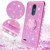 For LG Stylo 5 / Stylo 5 Plus Cute Girls Glitter Phone Case with Ring Kickstand