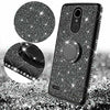 For LG Stylo 5 / Stylo 5 Plus Cute Girls Glitter Phone Case with Ring Kickstand