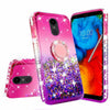 For LG Stylo 5 / Stylo 5 Plus Cute Girls Glitter Phone Case with Ring Kickstand