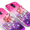 For LG Stylo 5 / Stylo 5 Plus Cute Girls Glitter Phone Case with Ring Kickstand