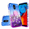 For LG Stylo 5 / Stylo 5 Plus Cute Girls Glitter Phone Case with Ring Kickstand