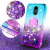 For LG Stylo 5 / Stylo 5 Plus Cute Girls Glitter Phone Case with Ring Kickstand