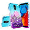 For LG Stylo 5 / Stylo 5 Plus Cute Girls Glitter Phone Case with Ring Kickstand