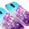 For LG Stylo 5 / Stylo 5 Plus Cute Girls Glitter Phone Case with Ring Kickstand