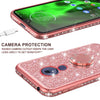 Motorola Moto G7 Power / G7 Supra Case Glitter Rhinestone Ring Kickstand Cover