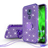 Motorola Moto G7 Power / G7 Supra Case Glitter Rhinestone Ring Kickstand Cover