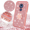 Motorola Moto G7 Power / G7 Supra Case Glitter Rhinestone Ring Kickstand Cover