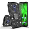 Motorola Moto G7 Power / G7 Supra Case Glitter Rhinestone Ring Kickstand Cover