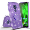 Motorola Moto G7 Power / G7 Supra Case Glitter Rhinestone Ring Kickstand Cover