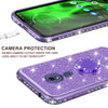 Motorola Moto G7 Power / G7 Supra Case Glitter Rhinestone Ring Kickstand Cover