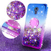 Motorola Moto G7 Power / G7 Supra Case Glitter Rhinestone Ring Kickstand Cover