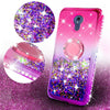 Motorola Moto G7 Power / G7 Supra Case Glitter Rhinestone Ring Kickstand Cover