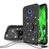 Motorola Moto G7 Power / G7 Supra Case Glitter Rhinestone Ring Kickstand Cover