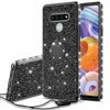 For LG Stylo 6 Cute Girls Glitter Phone Case with Ring Kickstand