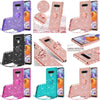 For LG Stylo 6 Cute Girls Glitter Phone Case with Ring Kickstand