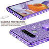 For LG Stylo 6 Cute Girls Glitter Phone Case with Ring Kickstand