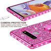 For LG Stylo 6 Cute Girls Glitter Phone Case with Ring Kickstand