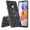 For LG Stylo 6 Cute Girls Glitter Phone Case with Ring Kickstand