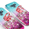 For LG Stylo 6 Cute Girls Glitter Phone Case with Ring Kickstand