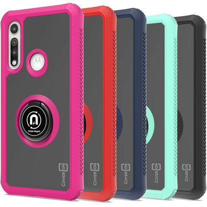 CoverON Dynamic For Motorola Moto G Fast Case Magnet Ring Phone Kickstand Cover - Place Wireless