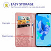 For LG  K40 Butterfly Bling Cards Slots Flip Leather Wallet Case Cover