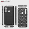 For Motorola Moto G Fast Shockproof Armo r Carbon Fiber Hybrid Brush Case Cover