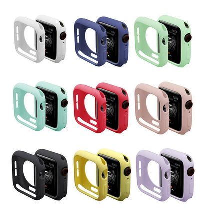 For Apple Watch Series 1/2/3/4/5 38/40/42/44mm TPU Bumper Case+3D Tempered Glass - Place Wireless