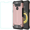 For LG V50 G8 G7 ThinQ 5G/V40/G6 Shockproof Armor Protective Case+Tempered Glass