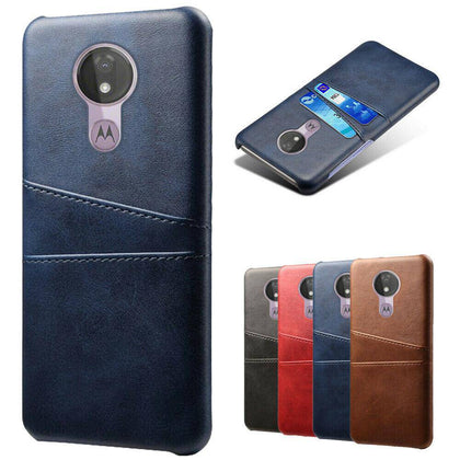 For Motorola Moto G7 Power /G7 Supra PU Leather Wallet Card Slot Back Cover Case - Place Wireless