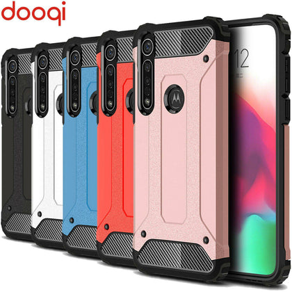 For Motorola Moto G8 Plus/ G8 Play/ G8 Power Shockproof Bumper Armor Case Cover - Place Wireless