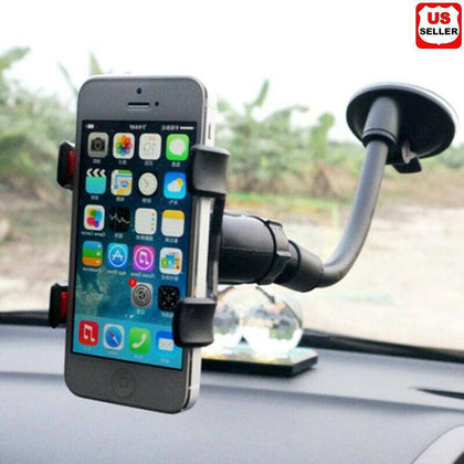 360° Car Windshield Mount Cradle Holder Stand For Mobile Cell Phone GPS iPhone x - Place Wireless