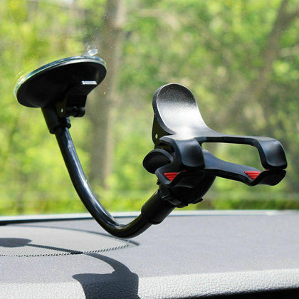 360° Car Windshield Mount Cradle Holder Stand For Mobile Cell Phone GPS iPhone x - Place Wireless