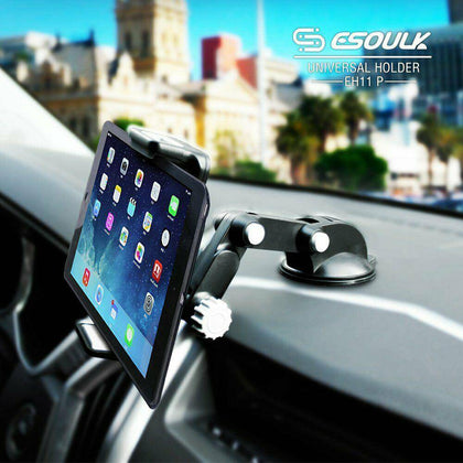 Car Tablet Mount Holder Windshield Dashboard for Universal Phone Tablet iPad GPS - Place Wireless