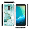 For LG Aristo 4 Plus , Tribute Royal , Arena 2 , Escape Plus , K30 (2019), LG Prime 2
 Case Mint Green Marble TPU+Black Tempered Glass