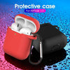 3-in-1 AirPods Silicone Case Cover Magnetic Strap Keychain for Apple AirPod 1/2