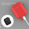 3-in-1 AirPods Silicone Case Cover Magnetic Strap Keychain for Apple AirPod 1/2