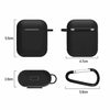 3-in-1 AirPods Silicone Case Cover Magnetic Strap Keychain for Apple AirPod 1/2