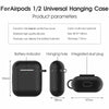 AirPods Silicone Case + Keychain Protective Durable Cover For AirPod Case 2 & 1