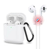 3-in-1 AirPods Silicone Case Cover Magnetic Strap Keychain for Apple AirPod 1/2