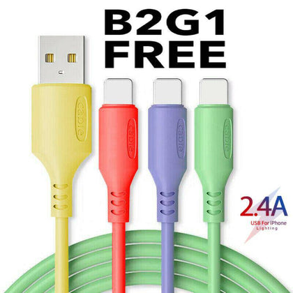 For iPhone 5 6 7 8 X XS XR Plus USB Lightning Cable Fast Charger Data SYNC Cord - Place Wireless