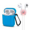 3-in-1 AirPods Silicone Case Cover Magnetic Strap Keychain for Apple AirPod 1/2