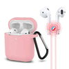 3-in-1 AirPods Silicone Case Cover Magnetic Strap Keychain for Apple AirPod 1/2