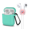 3-in-1 AirPods Silicone Case Cover Magnetic Strap Keychain for Apple AirPod 1/2