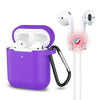 3-in-1 AirPods Silicone Case Cover Magnetic Strap Keychain for Apple AirPod 1/2